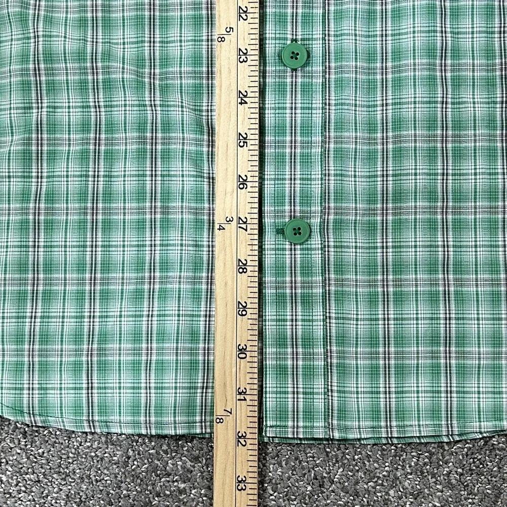 Duluth Trading Armachillo Cooling Shirt Men's Large NWT Green Plaid Long Sleeve - Picture 8 of 9